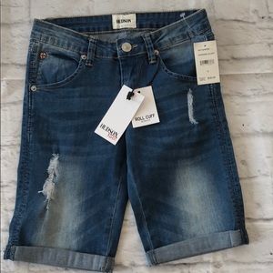 NWT Hudson Kids‎ roll cuff Bermuda shorts size 12